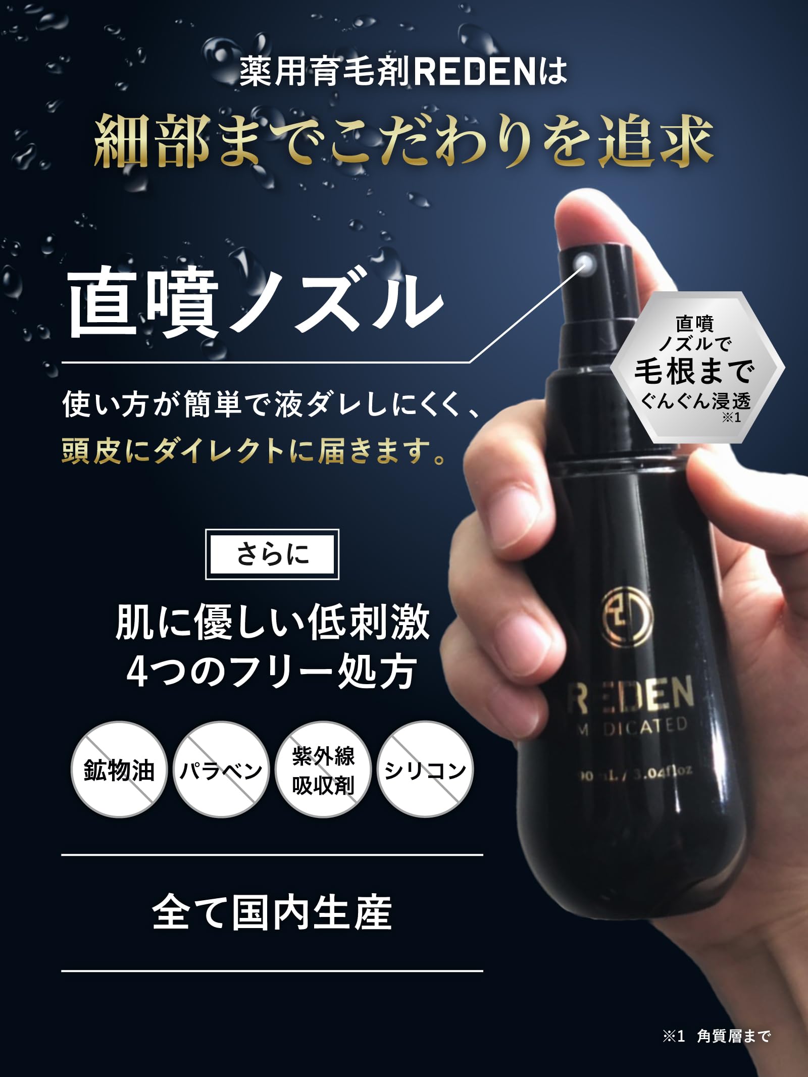 Amazon | 医薬部外品 REDENリデン 育毛剤 男女兼用 (2本セット